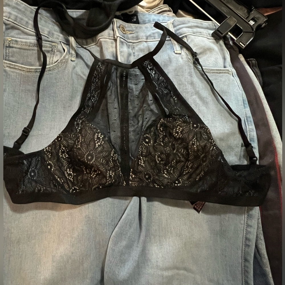 Victoria’s Secret bralette turtleneck